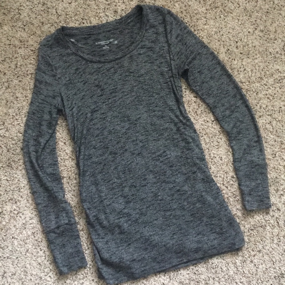 Heathered Grey Tunic Maternity Sweater